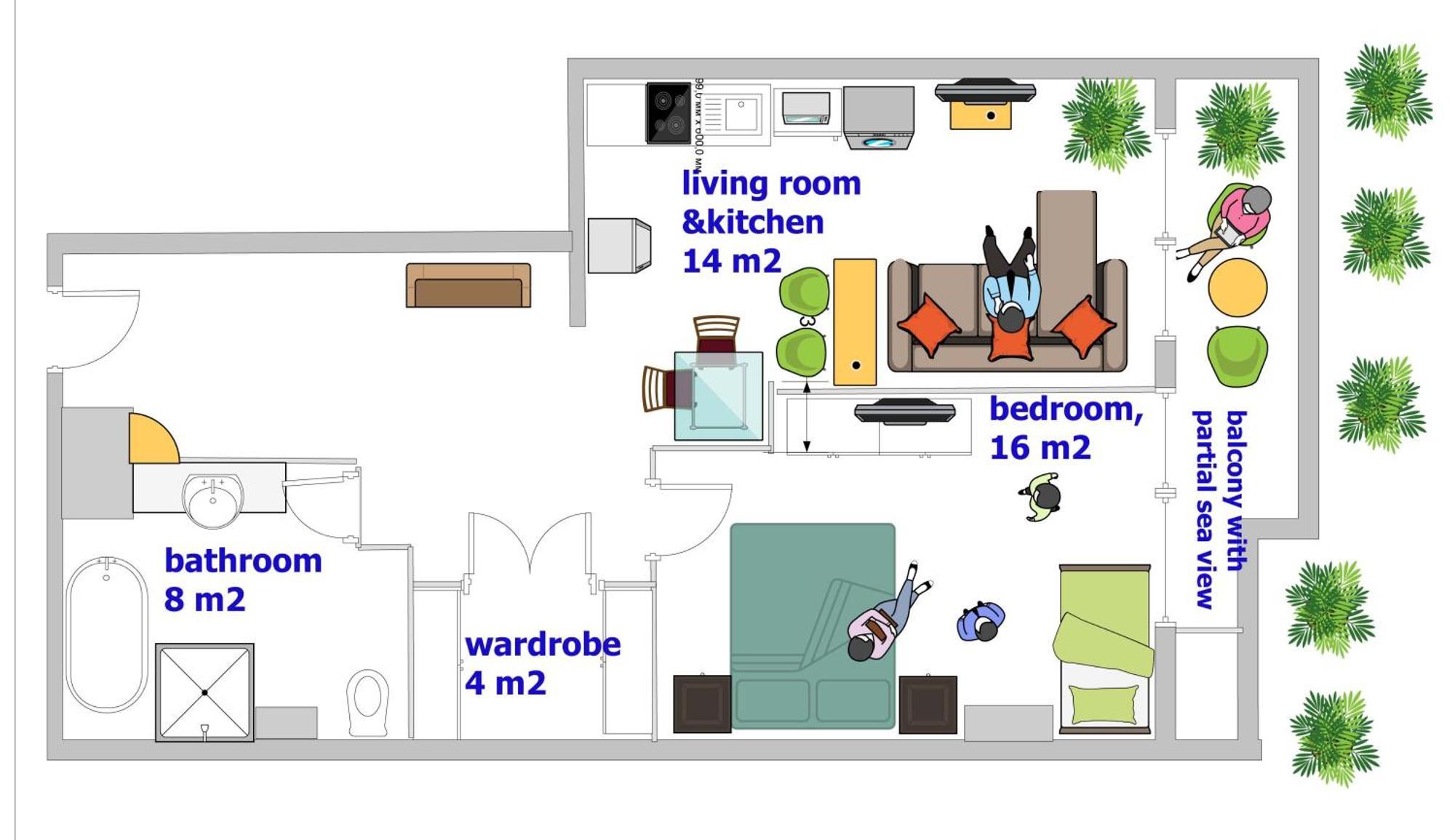 Karon Hill Family Apart 72 M2 Seaview 외부 사진